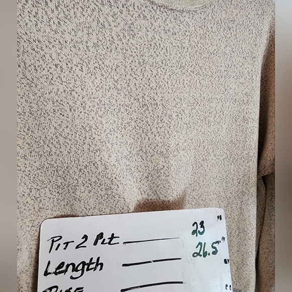 Vintage Dockers Heather Yellow Cotton Blend Mock Turtleneck Long Sleeve Pullover - Picture 7 of 7